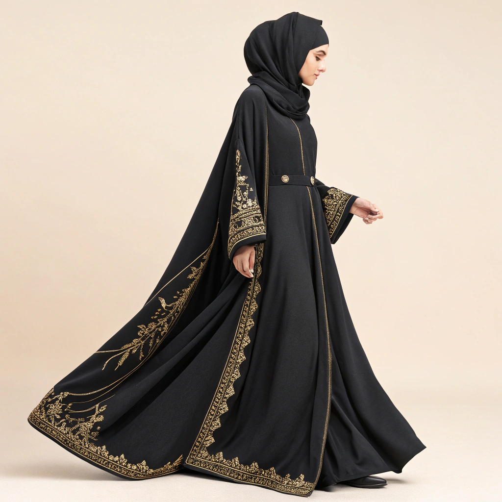 Abaya Dress with Hijab: