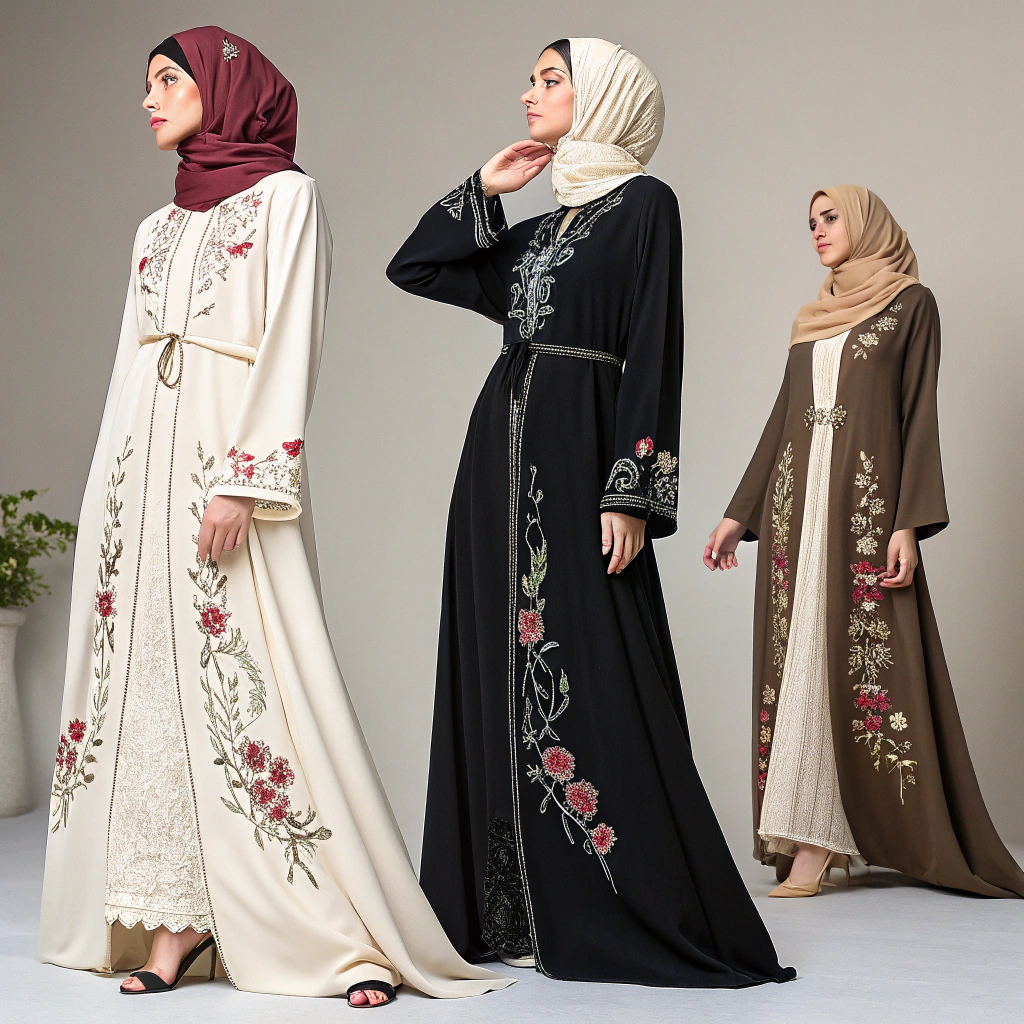 Styles of Abaya Dresses with Hijab
