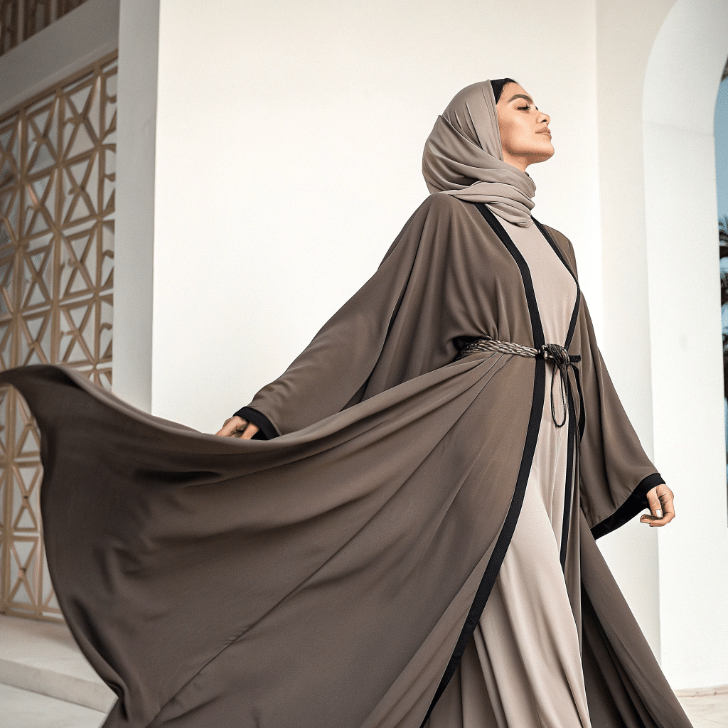 Open Front Abaya