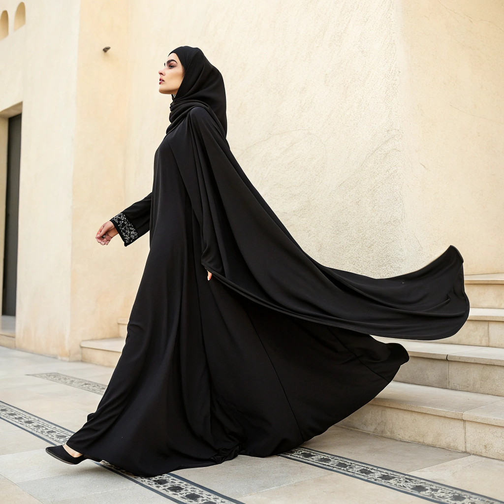 Simple Black Abaya