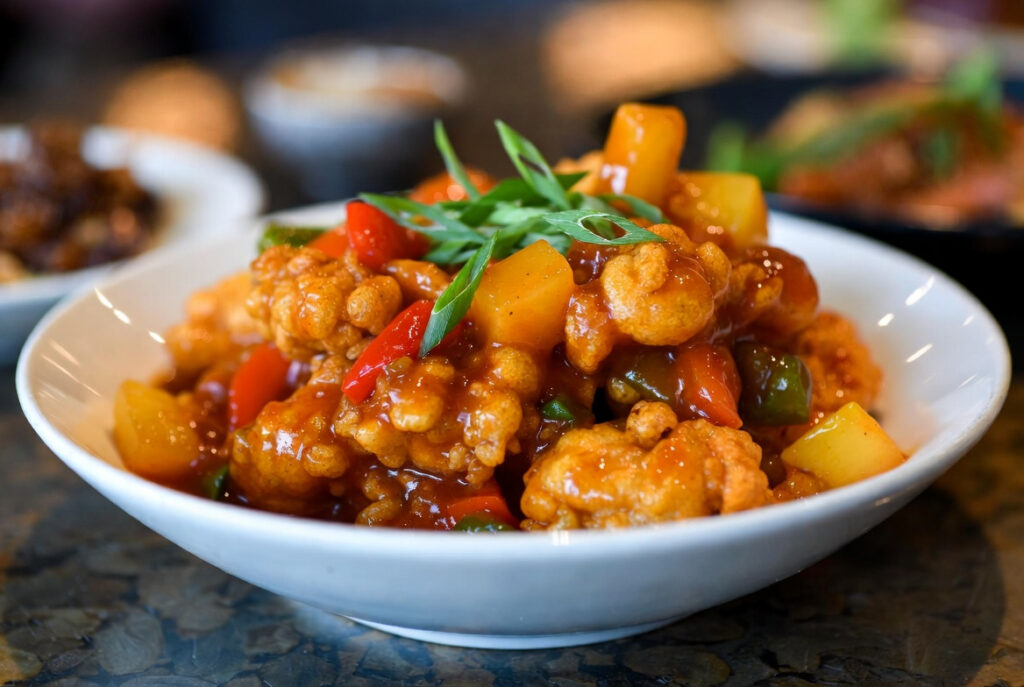 Sweet & Sour Chicken with Bell Peppers