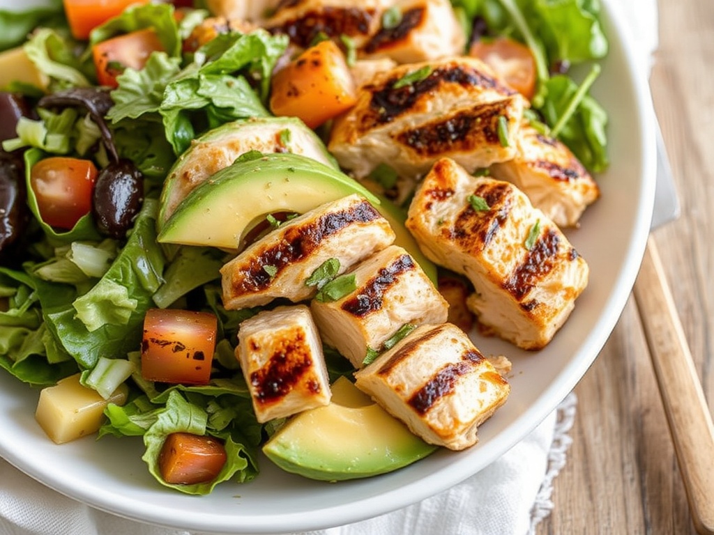 Grilled Chicken Avocado Salad