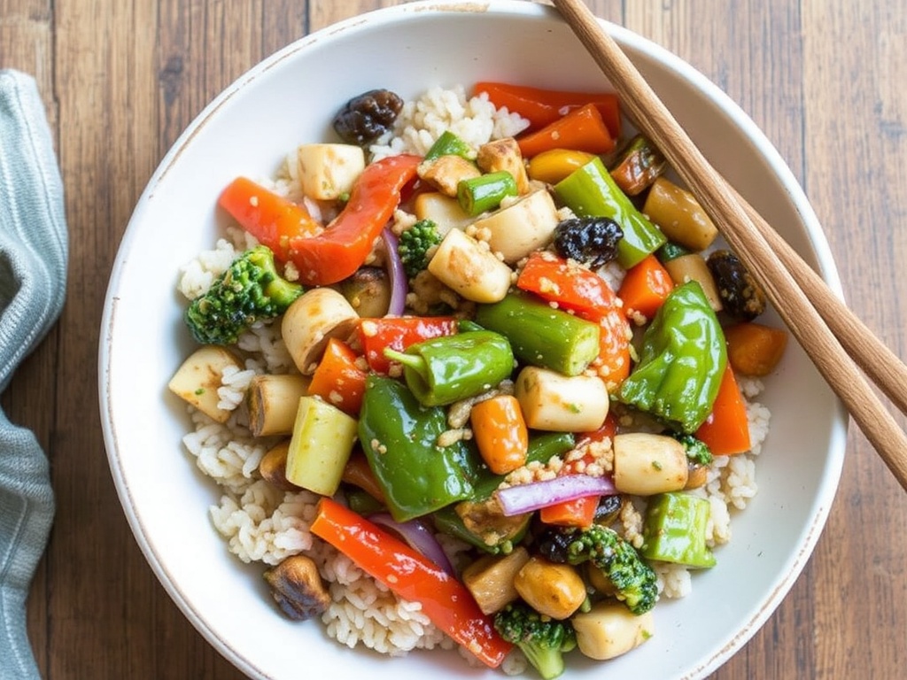 One-Pan Veggie Stir-Fry with Brown Rice