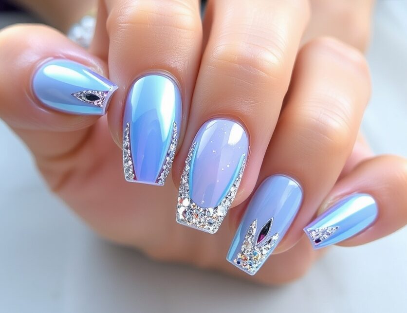 Glass & Chrome Nails